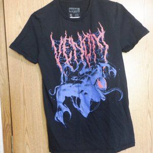 Marvel Spider-Man Villain Venom Blue Pink Black Loot Crate Ladies Shirt Size S